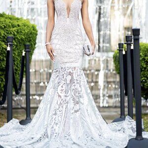 Prom Dress / Wedding Gown / Formal Gown / Mermaid - Size XS